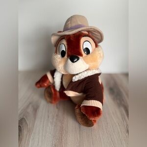 Vintage 90s Disney Parks Rescue Ranger Chip Plush – 12” Stuffed Animal